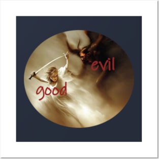 good and evil Posters and Art
